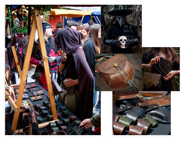 Collage de fotos de Taller laftrache - Productos en cuero hechos a mano