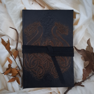 Bitacora Viaje Drakkar Flexible de Cuero 17x11cm con 100 hojas